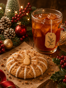 Warm Wishes Tea Cookie featuring black tea and holiday spices from the Charleston Tea Collection by Bites of Charleston